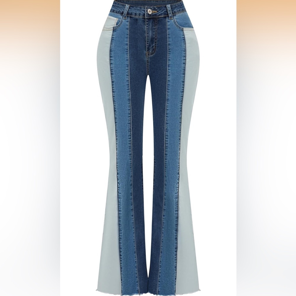 Multi-Tone Blue Women's Jeans
